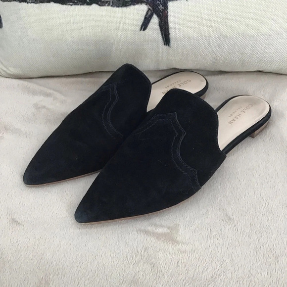 Cole Haan Women’s Hadley Suede Leather Slide Casual Mule Loafer Size 6M - Picture 4 of 12